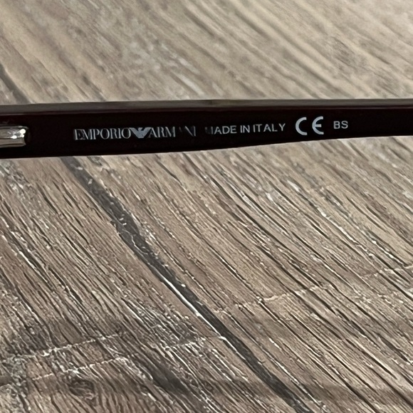 Emporio Armani Black Gradient Made in Italy Frames Glasses Lux Designer - Picture 7 of 8